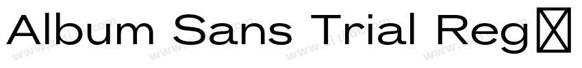 Album Sans Trial Reg字体转换